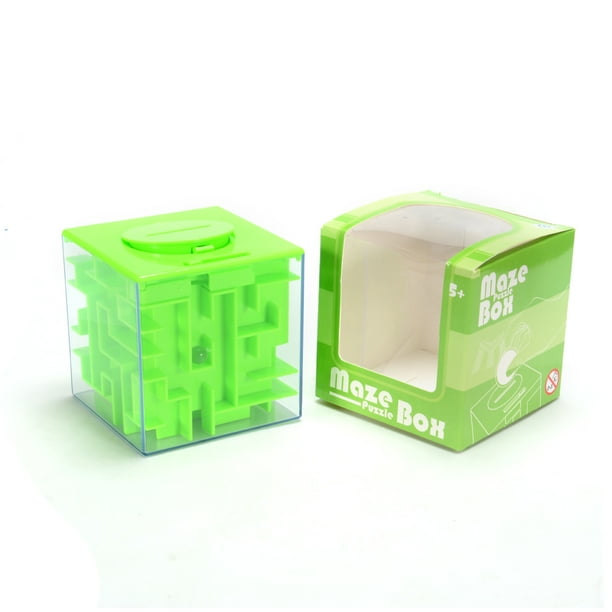 Money Maze Bank Puzzle Coin Cube 3D Box Saving Cash Kids Gift  PVWTYN 